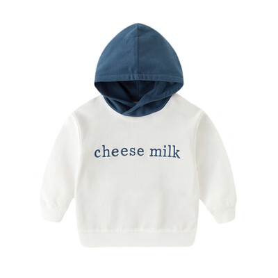 

Spring Autumn Casual Fashion Baby Letter Embroidery Long Sleeve Hoodie Kids Hooded Sweatshirt