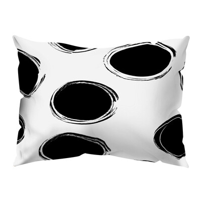

〖Follure〗Black And White Style Polyester Pillowcase Pillowcase 30x50cm Home Decoration
