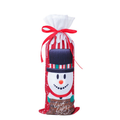 

Christmas Decorations for Home Santa Claus Wine Bottle Cover Snowman Stocking Gift Holders Xmas Navidad Decor