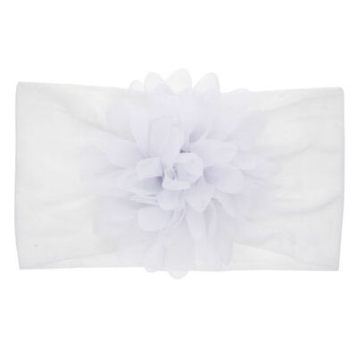 

Newborns Children Nylon Hair Band Baby Chiffon Flower Stretch Headband Baby Girls Headdress