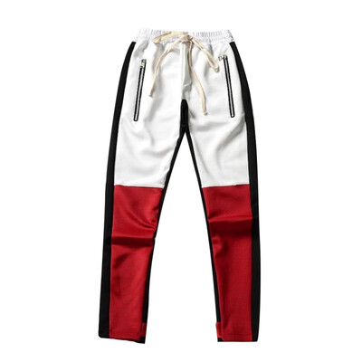 

Tailored Fashion Mens Casual Solid Loose Patchwork Sweatpant Trousers Jogger Pant