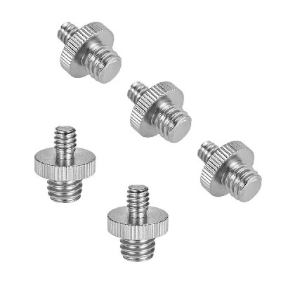 

10pcs Screw Adapter 14"-20 Male to 14"-20 Male Screw 14"-20 Male to 38"-16 Male Screw Mounting Converter for Camera Tripod Mon