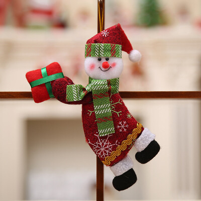 

Gobestart Christmas Ornaments Gift Santa Claus Snowman Tree Toy Doll Hang Decorations