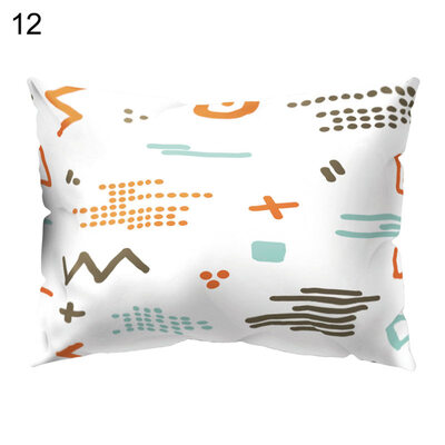 

Multicolor Irregular Pattern Pillow Case Cushion Cover Bed Car Cafe Office Decor