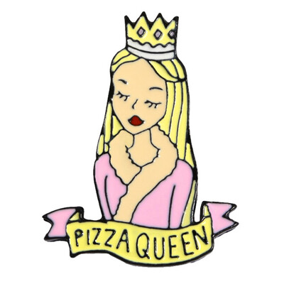 

Enamel Pin Pizza Heart Crown Planet High Heels Pizza Brooch Bag Clothes Lapel Pin Badge Food Jewelry Gift Girl Kids Friend