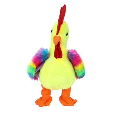 

〖Follure〗Funny Colour Plush Toy Scream Chicken Song Walk Shake Head Toy