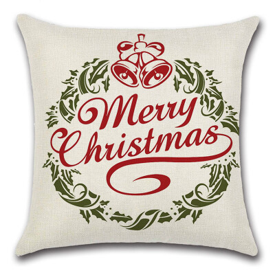 

2020 New 45x45cm Cotton Linen Merry Christmas Cover Cushion Christmas Decor for Home Happy New Year Decor Navidad Xmas Gift