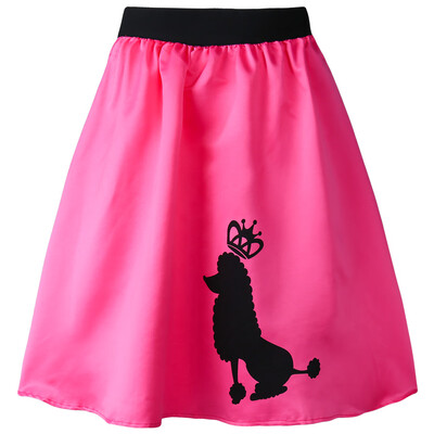 

Fancyqube Womens Adult 1950s Poodle Skirt High Waist Vintage Party Cocktial Skirt
