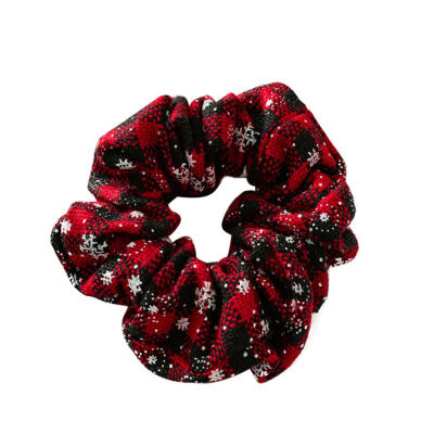 

HOT Christmas Large Intestine Circle Hair Bands Scrunchies Women Hair Ties Girls Ponytail Holder Festival Cloth Hair Accessories