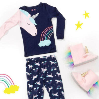 

UK Kids Baby Girls Unicorn Top Pants Outfits Set Pajamas Homewear Sleepwear 1-6T