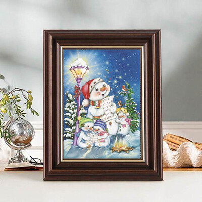 

100 5D DIY Diamond paintings Mosaic Wall Sticker Christmas snowman music Suitable for Home Puzzle birthday wedding Decor
