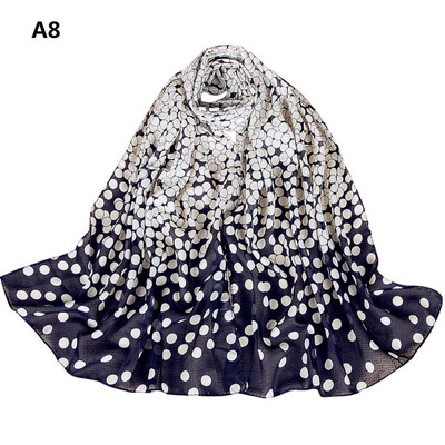 

Fashion Women Shawls Long Soft Wrap Scarf Dot Print Lady Scarf Shawl Chiffon Scarves