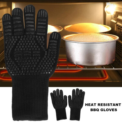 

Heat-resistant Barbecue Gloves Extreme Heat Resistant Oven Mitts Non-slip Kitchen Cooking Gloves