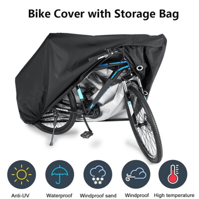 

Mountain Bike Bicycle Rain Cover Waterproof Heavy Duty Cycle Cover w Storage Bag