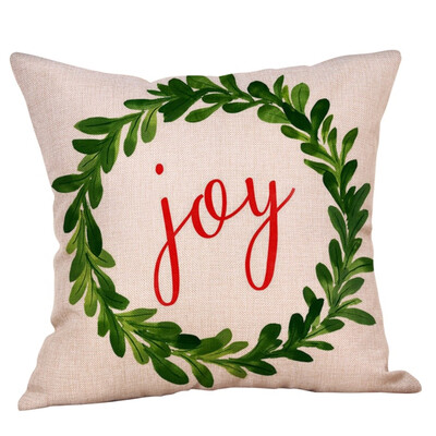 

Tailored Merry Christmas Pillow Cases Cotton Linen Sofa Cushion Cover Home Decor