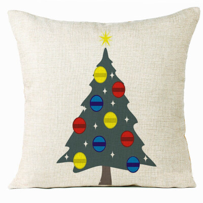 

Tailored Xmas Christmas Tree Sofa Bed Home Decoration Festival Pillow Case Cushion Cover