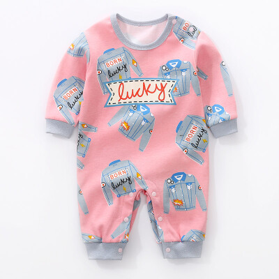 

Autumn Baby Girl Boy Casual Romper Infant Print Long Sleeve Children Bodysuit Jumpsuit Outfits