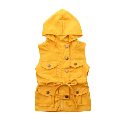 

Toddler Kids Baby Boy Girl Zipper Vest Coat Fashion Hooded Waistcoat Jacket Tops