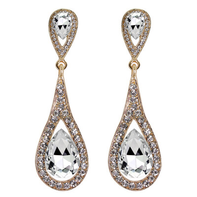 

Personality Lovely Woman Bridal Earrings Crystal Drops Earrings Pendants
