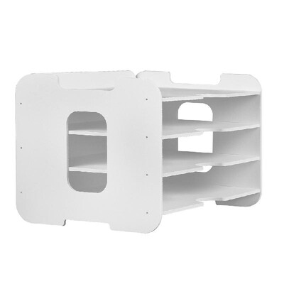

Book Magazine Holder Desk Organizer Stationery Storage Stand Shelf Rack Desktop File Rack Storage Artifact Multi-layer Large Capac