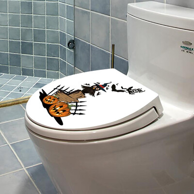 

Toponeto Hallowmas Toilet Seat Wall Sticker Decals Vinyl Art Wallpaper Removable Decor