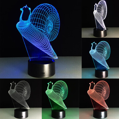

〖Follure〗3D illusion Visual Night Light 7 Colors Change LED Desk Lamp Bedroom Home Decor