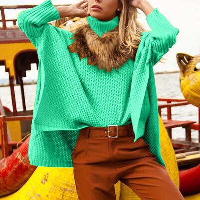

Gobestart Womens Off The Shoulder Sweater Casual Knitted Loose Long Sleeve Pullover