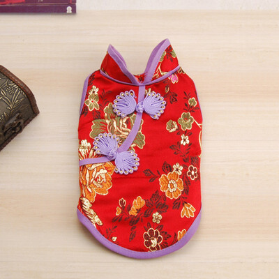 

Chinese Traditions Dog Dress For Summer Dogs Clothes Cheongsam Pet Cat Dress Tulle Dog Dresses For Small Medium Dogs