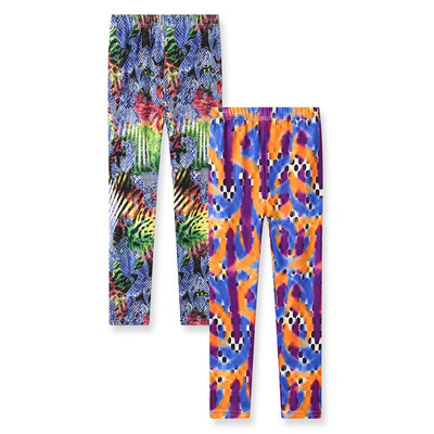 

New 2pcs Toddler Baby Girls Print Pattern Pants Leggings Children Cute Stretchy Trousers Bottoms
