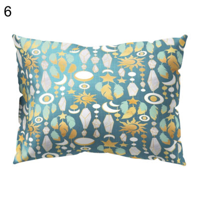 

Flower Leaf Bird Cube Plaid Pillow Case Cushion Cover Sofa Bed Car Cafe Decor