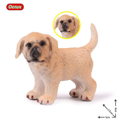 

Oenux Realistic Farmers Model Simulation Breeder Feed Shepherd Figurines Dog Animal Figurine Miniature Cute Toys For Children