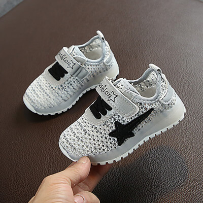 

Boys Girls Casual Sport First Walkers Shoes Kids Breathable Anti-Slip LED Light ShoesChildren Soft Soled 1-5Y