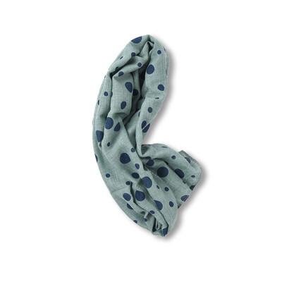 

Winter Scarf Children Girls New Fashion Cotton And Linen Scarf Dot Printed Warm In Winter