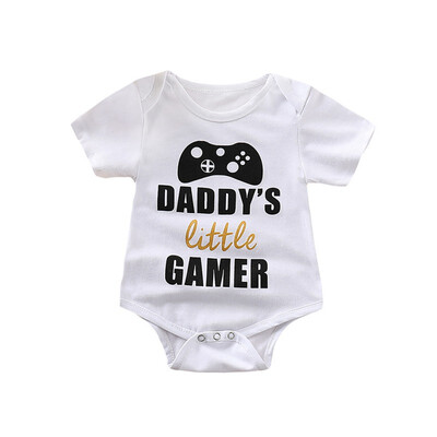 

Baby boy jumpsuit infant letter print playsuit Baby Boys Rompers Letters Printed Jumpsuit Infant One-piece Romper