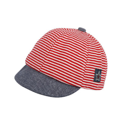 

Summer Fashion Baby Striped Hat Cotton Blend Baby Boy Cap Adjustable Infant Hats for Girls 6-18M