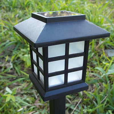 

Gobestart 2pc Solar Power Wall Mount LED Light Outdoor Garden Path Landscape Lamp