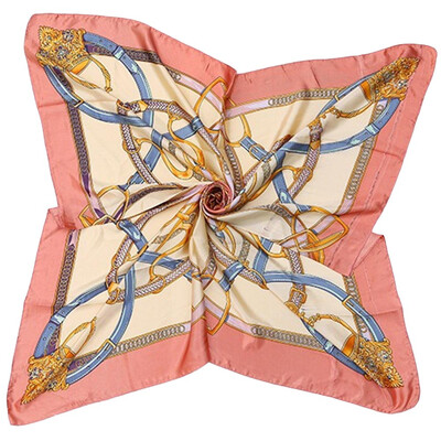 

Scarf Satin Winter Autumn For Shawl Silk Square Head Bands Magic Women Silk Handmade