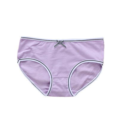 

Teenage Solid Pants Underwear Young Girl Briefs Ladies Candy Short Panties Kids Underpants 9-20Y