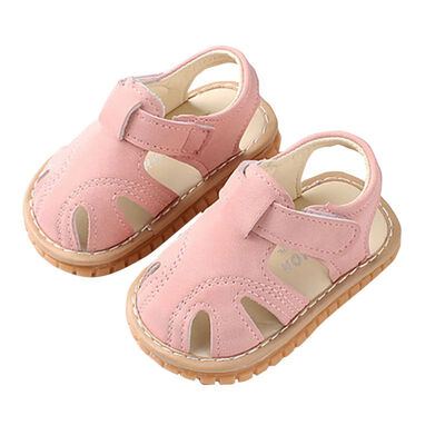 

Fashion Summer Baby Boys Girls Sandals Breathable Anti-Slip Solid Print Toddler Soft Soled Sandals New Baby Shoes