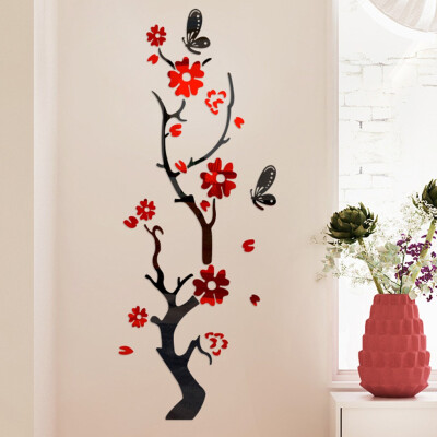 

〖Follure〗3D Diy Plum Blossom Fashion Acrylic Wall Sticker Modern Stickers Decoration