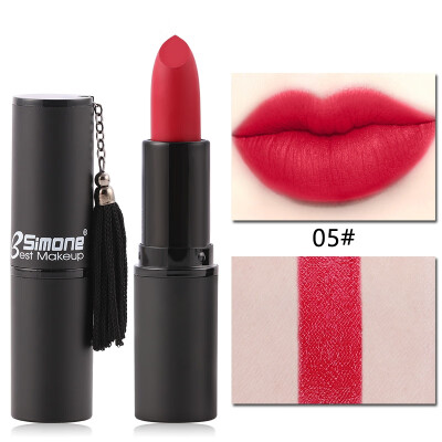

8 Colors Velvet Smooth Lip Stick Pencil Makeup Matte Lipstick Moisturizer Lip Tint Pigment Tassel Gloss