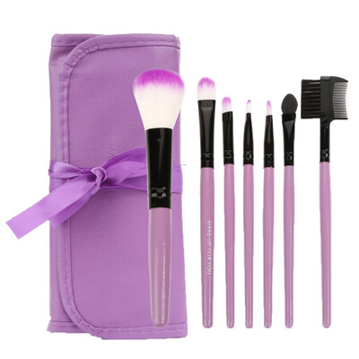 

7 PcsSet Foundation Powder Blush Eyeshadow Lip Brushes Cosmetic Makeup Tool