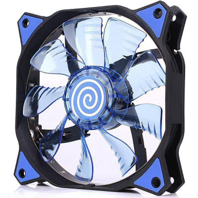 

PC Computer 16dB Ultra Silent 15 LEDs Case Fan Heatsink Cooler Cooling pc fan 120mm12CM Fan12VDC 3P IDE 4pin