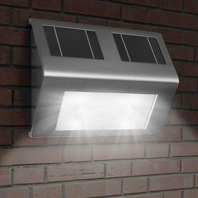 

Led Outdoor Garden Lighting Solar Step Light Super Bright Solar Powered Door Fence Wall Lights Security Bright Solar Powered LED