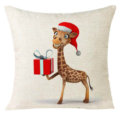 

Tailored Xmas Christmas Animal Sofa Home Decoration Festival Pillow Case Cushion Cover