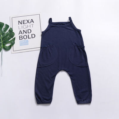 

Summer Baby Jumpsuit Boys And Girls Baby Solid Rompers Kids Baby Costumes