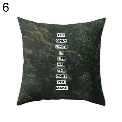 

Mountain Forest Path Tree Pillow Case Cushion Cover Sofa Bed Car Office Decor