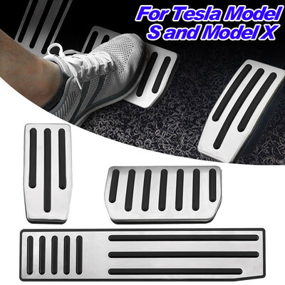 

For Tesla Model SX Non-Slip Accelerator Brake Pedal Pad Interior Accessory Set