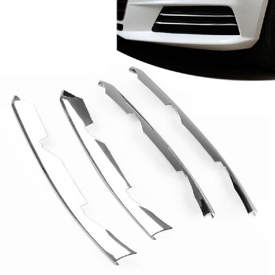 

Car modified ABS chrome Audi front fog light decorative light strip Audi A4 sedan B99L 2016-2017 Silver chrome