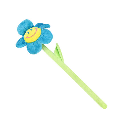 

Siaonvr Plush Daisy Flower With Smiley Happy Faces Colorful Bendable Stems Sunflower Toy